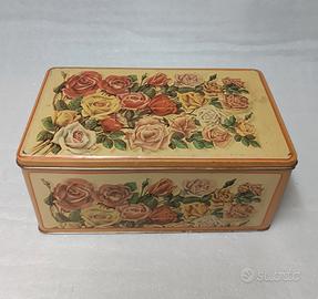Vecchia Grande scatola latta anni 40 circa 