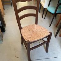 Sedia Furlana G/1128 noce scuro con seduta Paglia