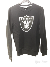 Felpa New Era in cotone nero Las Vegas Raiders NFL