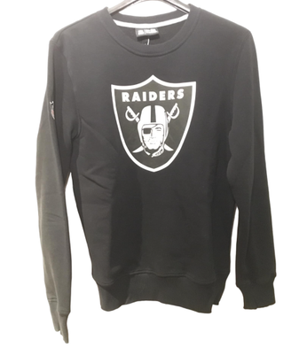 Felpa New Era in cotone nero Las Vegas Raiders NFL
