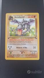 Carta Pokemon AERODACTYL 1/62 1 1st PRIMA EDIZIONE