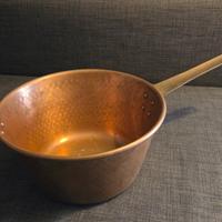 Antico paiolo in rame doppio