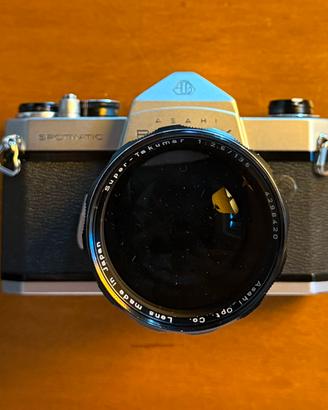 Pentax Spotmatic + SMC 135 mm 2.5 revisione MPR