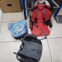 lotto rialzo bambini per auto 1 isofix