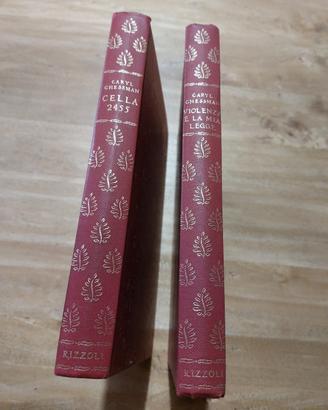 📚 Caryl Chessman: 2 volumi storici Rizzoli, 1960