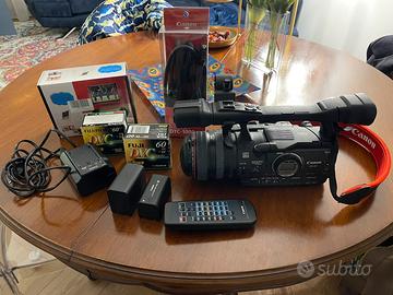 Videocamera Canon XH-A1 con accessori