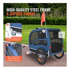 rimorchio bici per cani