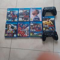 "Lotto PS4: 7 Giochi Calcio (FIFA/PES) + 2 Control