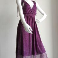 Vestito sottoveste lurex viola TRAFFIC PEOPLE