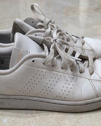 Scarpe Adidas bianche e beige/nude - Taglia 42 2/3