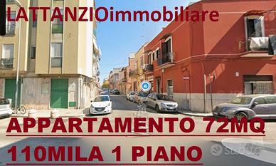 1piano zona largo san nicola 72mq