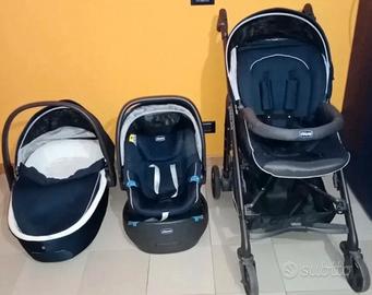 Chicco trio, carrozzina-ovetto-passeggino