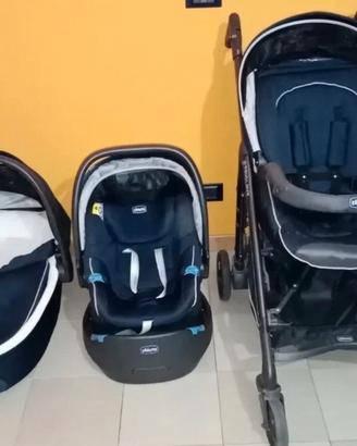 Chicco trio, carrozzina-ovetto-passeggino