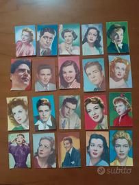 20 Figurine attori Vintage "Artisti Del cinema"