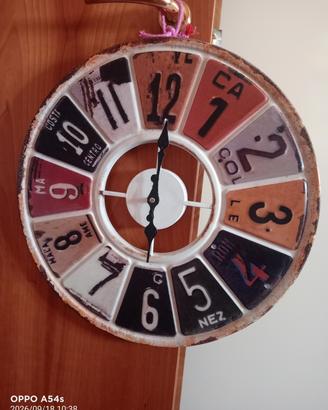 Nuovo orologio da parete vintage in latta 