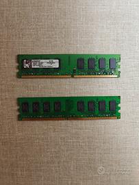 RAM Kingston KVR800D2N6/2G 4GB x2