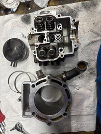 cilindro, pistone e testata ktm 250 2002