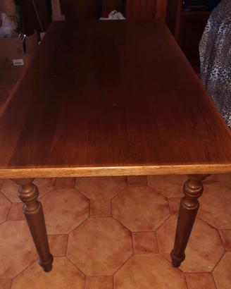 Tavolo in legno noce chiaro 160x60x80H cm