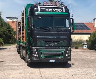 Volvo fh 16 con gru + rimorchio