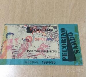 Biglietto Cagliari - Napoli 1994 - 1995