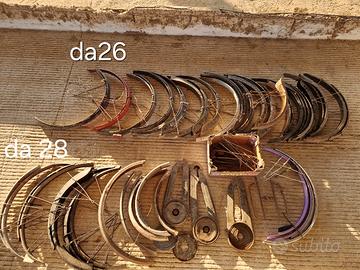 Componenti parafanghi per bici a bacchetta