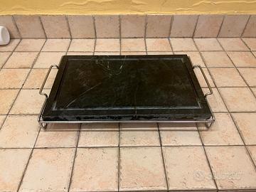 Pietra Ollare Naturale da Tavolo con Supporto