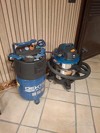 Compressore aria e aspirapolvere dexter