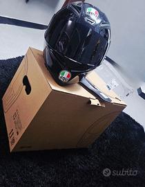 CASCO INTEGRALE AGV con visiera NERA
