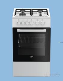 cucina Beko 4 fuochi + forno statico