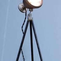 Lampada design industriale farò auto anni '40