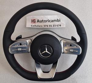 Volante Mercedes classe A W177 cuciture rosse