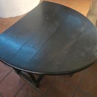 Tavolo liberty a bandelle ovale