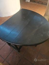 Tavolo liberty a bandelle ovale