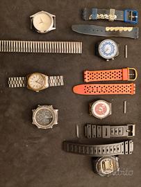 Lotto 6 Orologi Vintage/Moderni Test/Ricambi