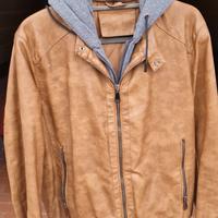 giubbotto similpelle marrone yg XL