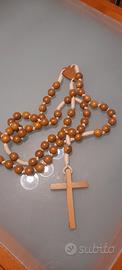 Rosario da parete in legno