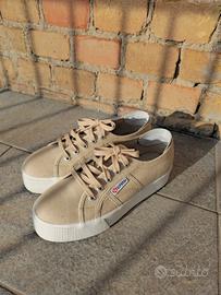 scarpe Superga donna beige