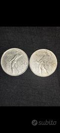 50 Lire Vulcano 1954 e 1956 - Annate rare