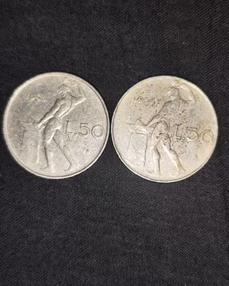 50 Lire Vulcano 1954 e 1956 - Annate rare