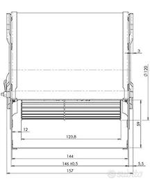 Ventilatore centrifugo per stufe a pellet