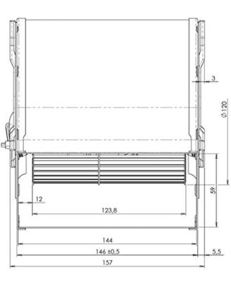 Ventilatore centrifugo per stufe a pellet