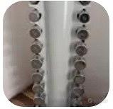 SET COMPLETO MANUBRI CROMATI + RACK