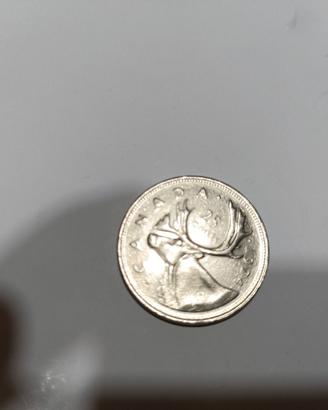 moneta da 25 cents Canada