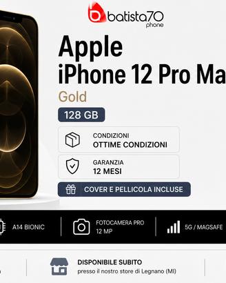 Appe iPhone 12 Pro Max Gold 128 Gb