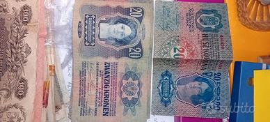 Banconote antiche AustroUngarico inizio secolo