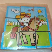 Hello Kitty Puzzle 3D 9 Cubetti di Plastica Sanrio