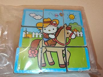 Hello Kitty Puzzle 3D 9 Cubetti di Plastica Sanrio