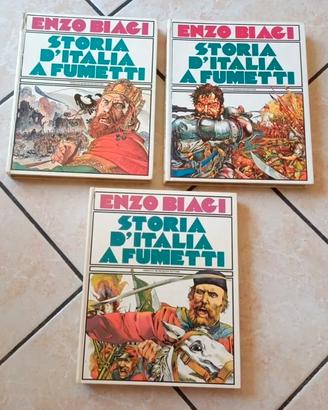 E. Biagi Storia d' Italia a Fumetti vintage