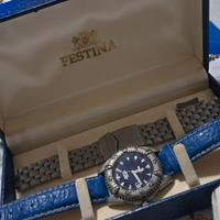 Orologio Festina uomo acciaio blu con bracciale 