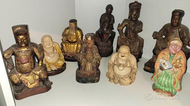 Statuine orientali del XIX secolo